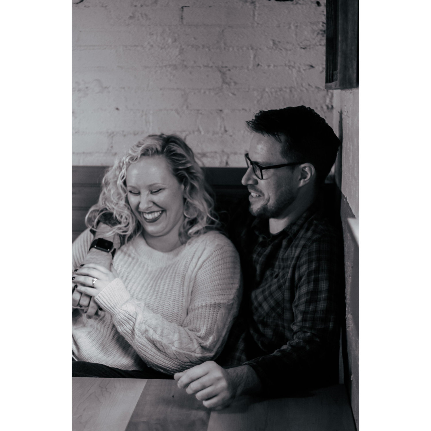 Always laughing... Especially when we're at the Warmouth, our favorite place to eat!