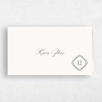 Beige Wedding Place Card - Ragusa