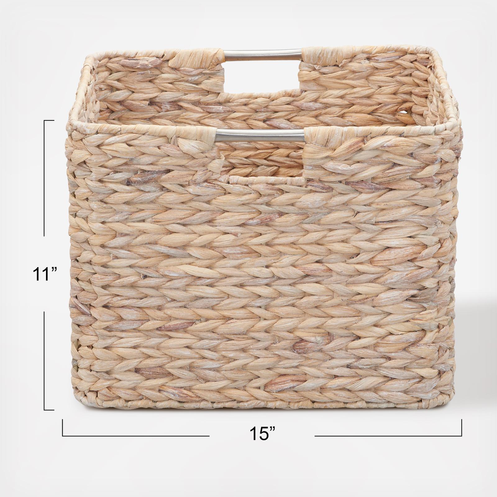 小物入れ F&M square basket with handle / ENGLAND Carry-On Wicker