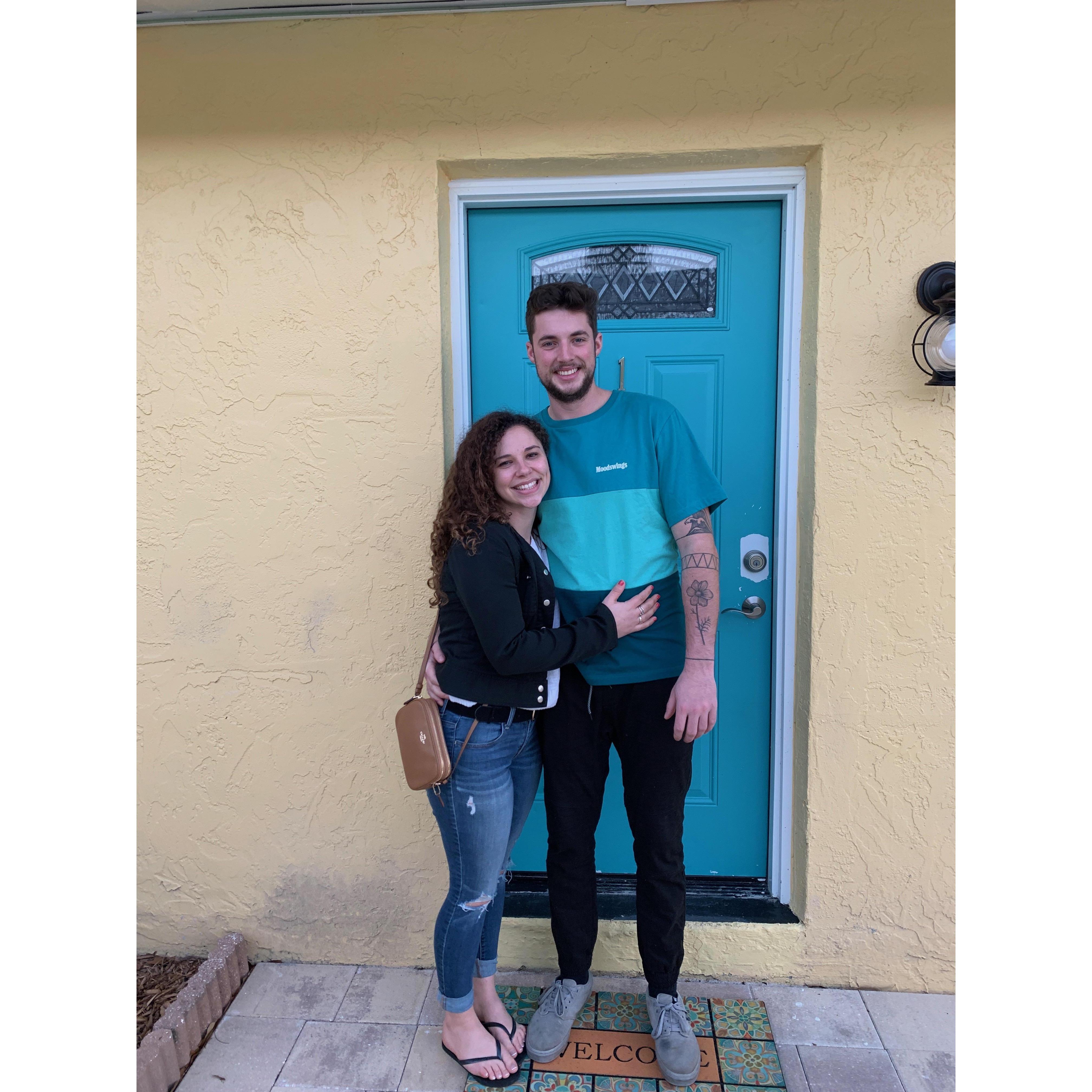 One of our first pictures together. This was taken in Florida when I got to spend a month away from the cold winter in Maine.