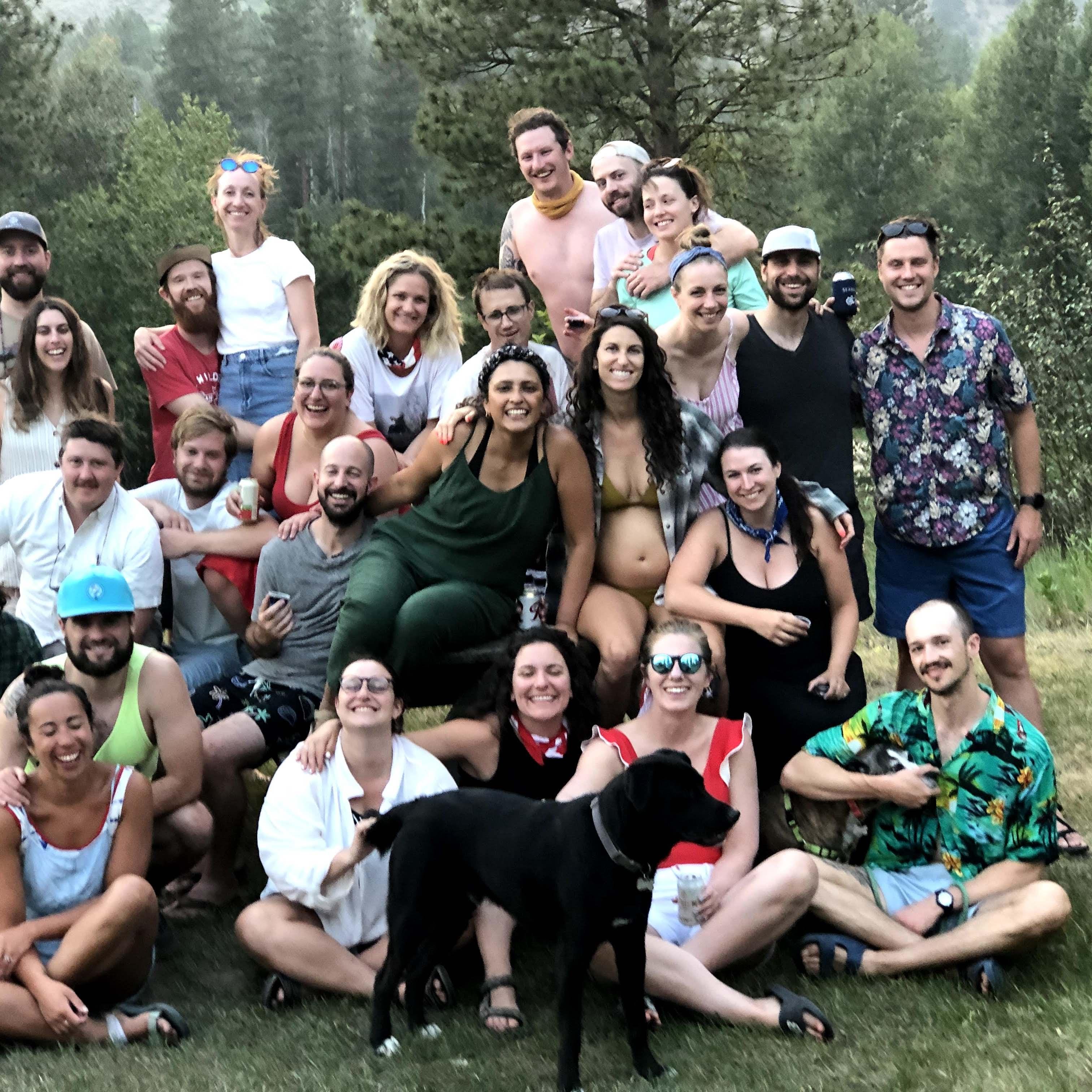 With the 'framily' on July 4th at Red Dog Ranch, Winthrop, WA. 2021.