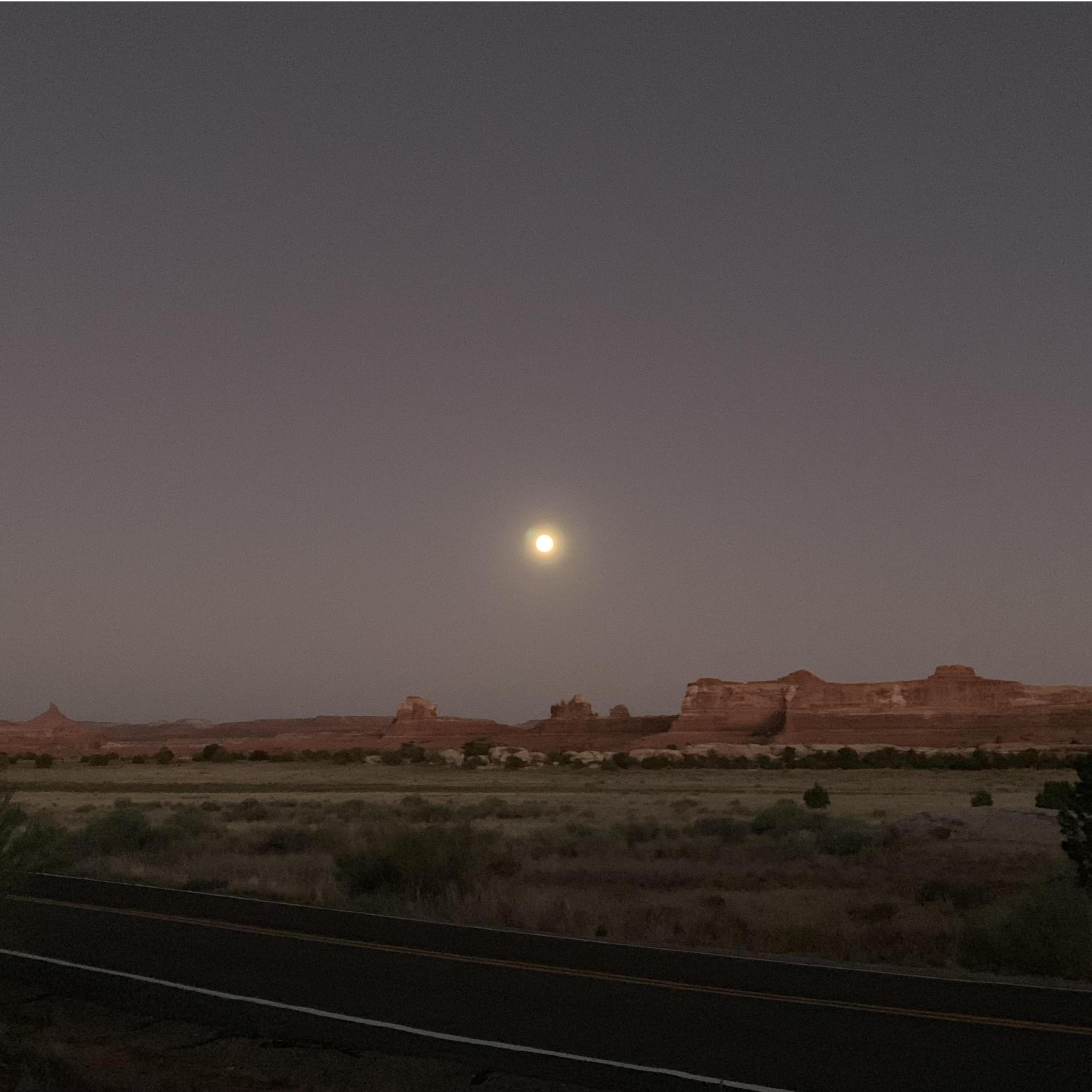 Harvest moon smugly stealing the darkness.