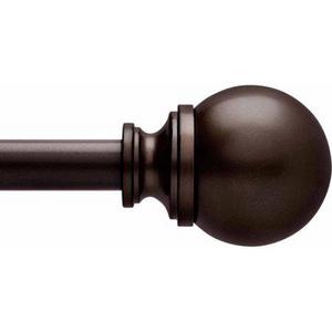 Bronze Curtain Rod, 66-120 inch