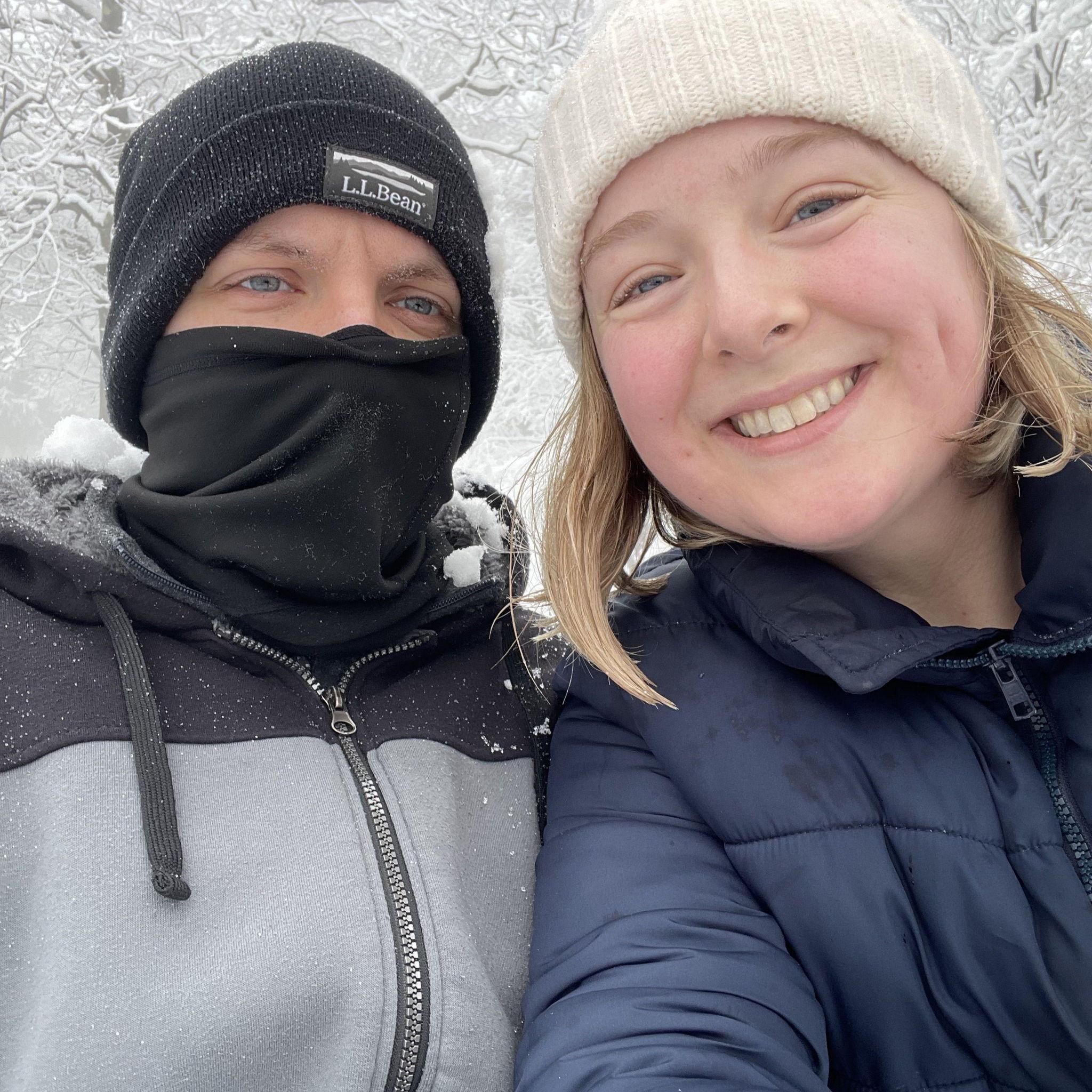 A snowy walk through Thacher Park - April 2025