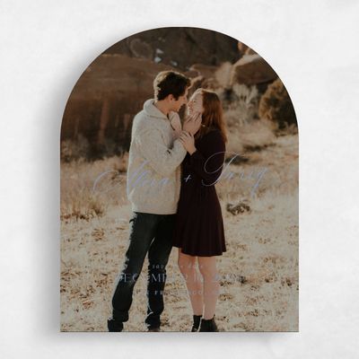 Blue Arch Wedding Save the Date - Gavina Type