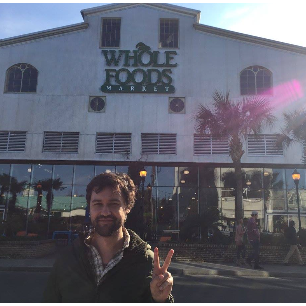 Ben with his happy place. NOLA 2017