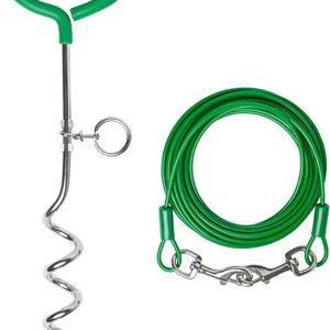FRISCO Easy Grip Stake with Tie Out Cable, Large, 30-ft - Chewy.com