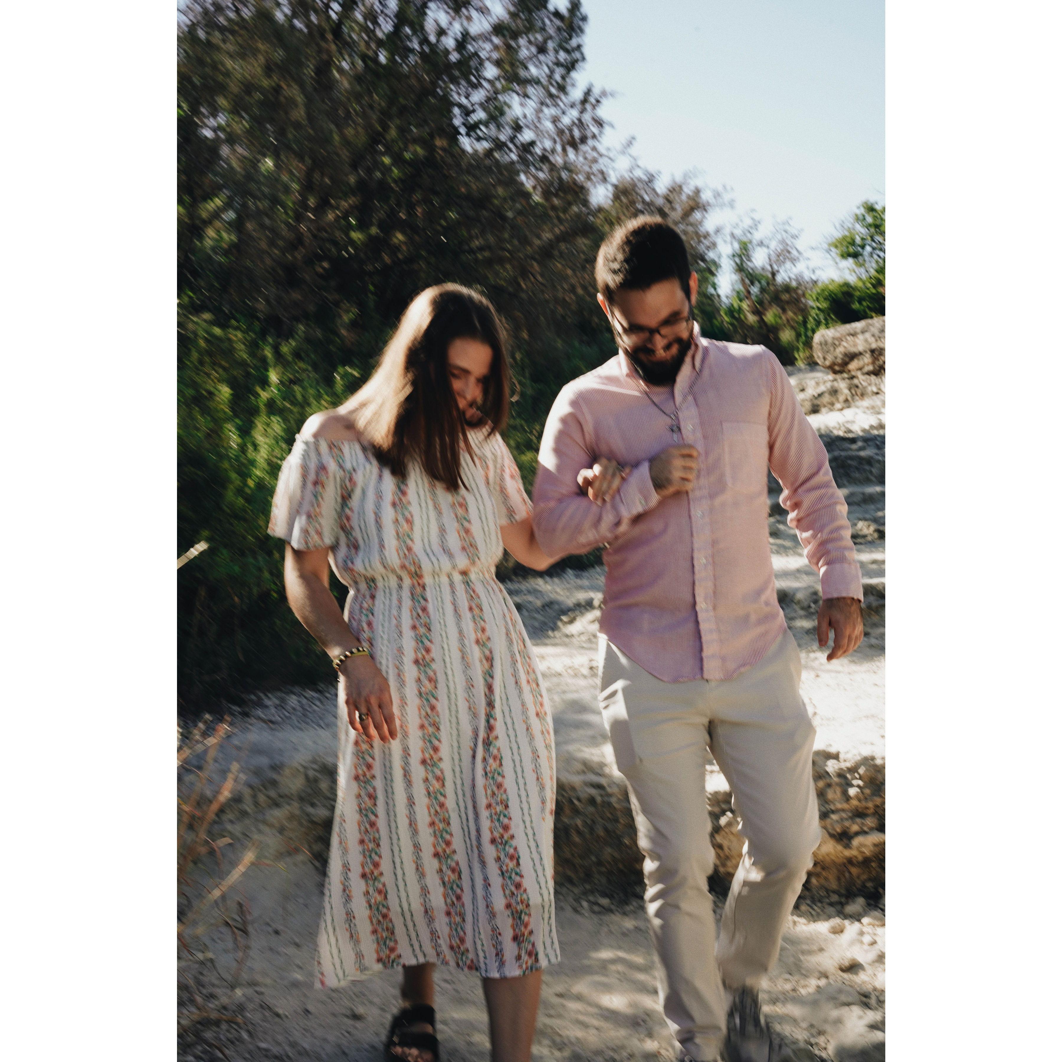 Been walking like this since I first asked her if I could hold her hand. -Daniel