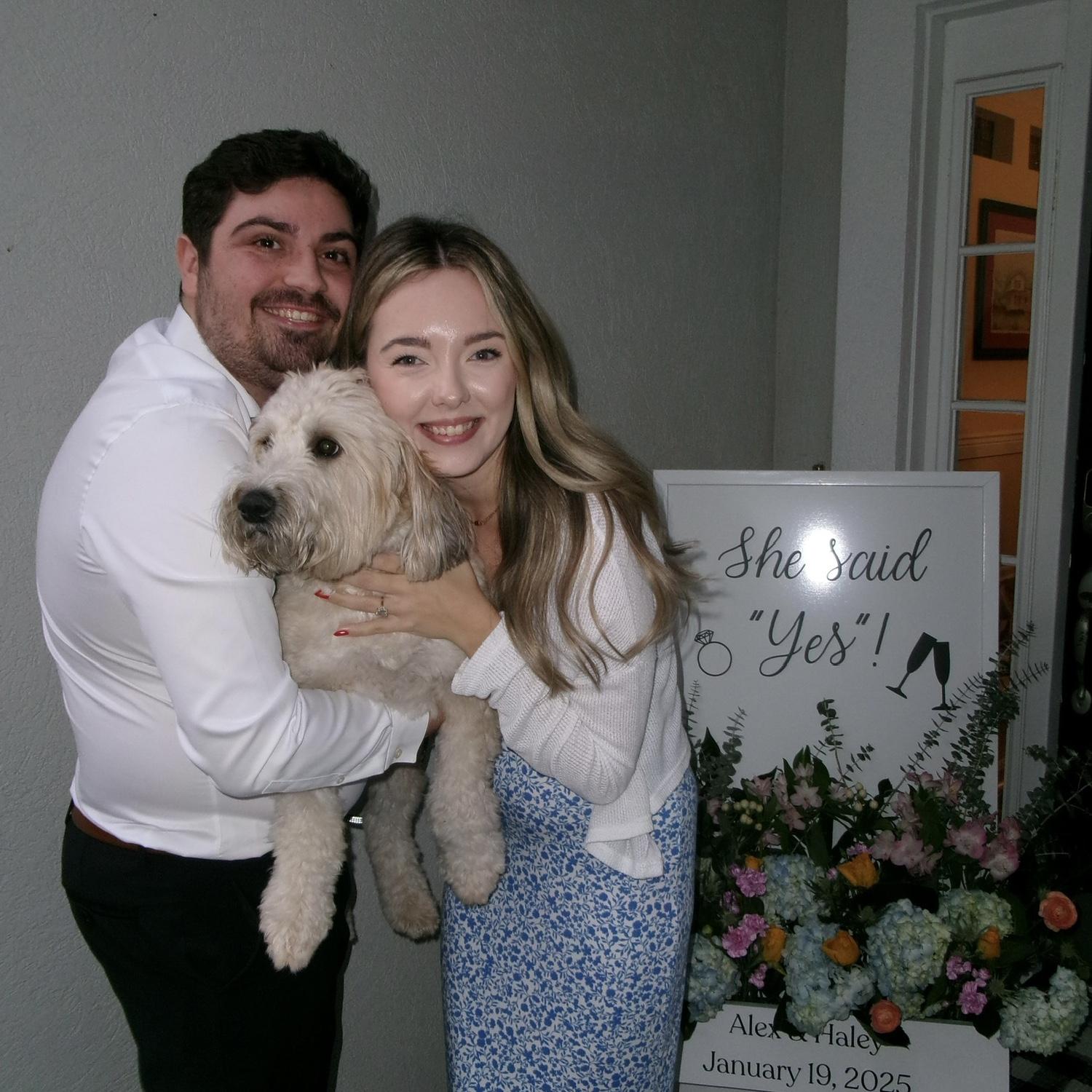 Lyla celebrating her parents’ engagement!