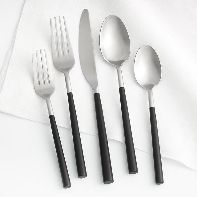 Jace 5-Piece Black Handle Flatware Place Setting