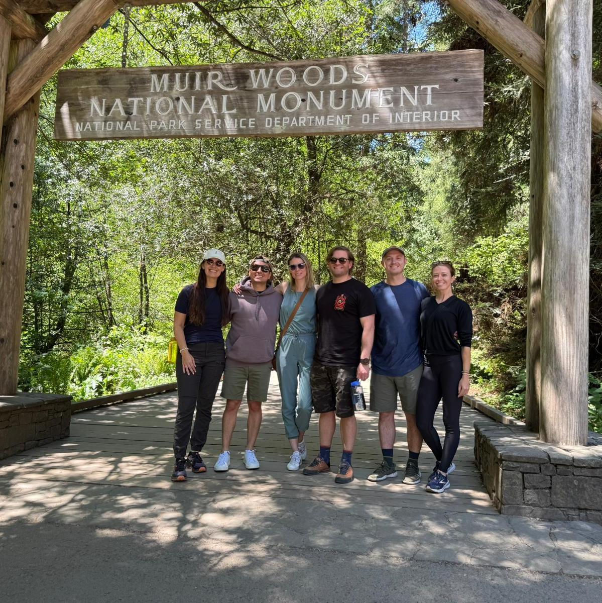 The redwoods with friends!