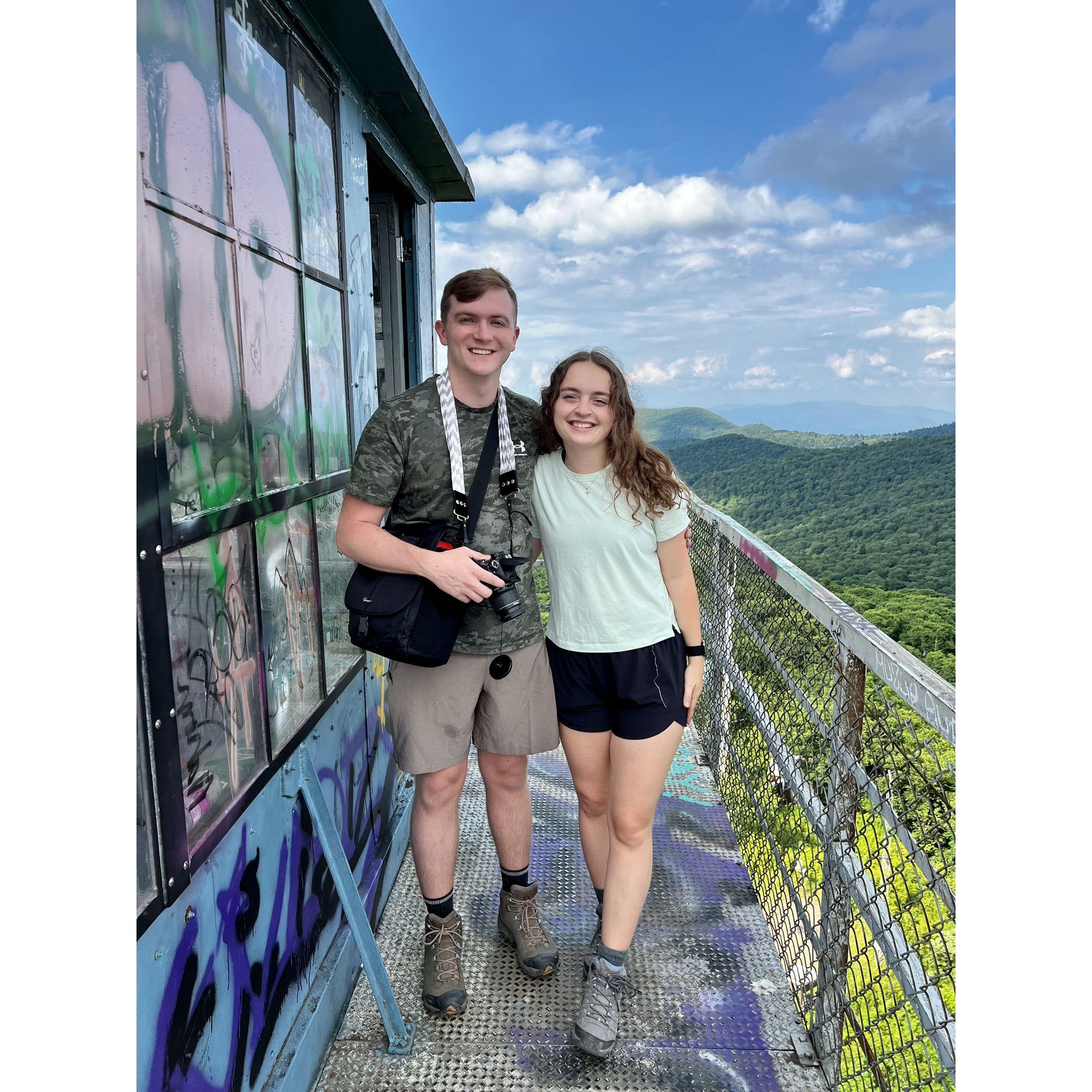 Lookout Tower hike in Asheville, NC