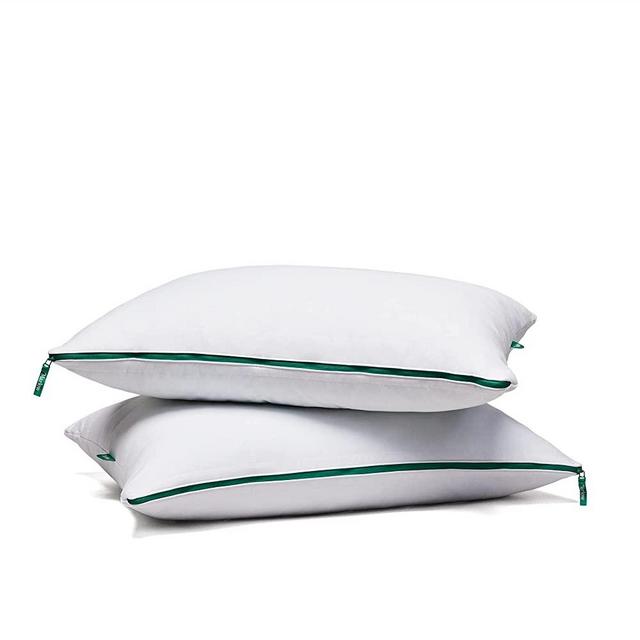 Marlow Bed Pillow - Cooling Infused Memory Foam Pillow with Adjustable Zipper (Set of 2 Standard Size Pillows)