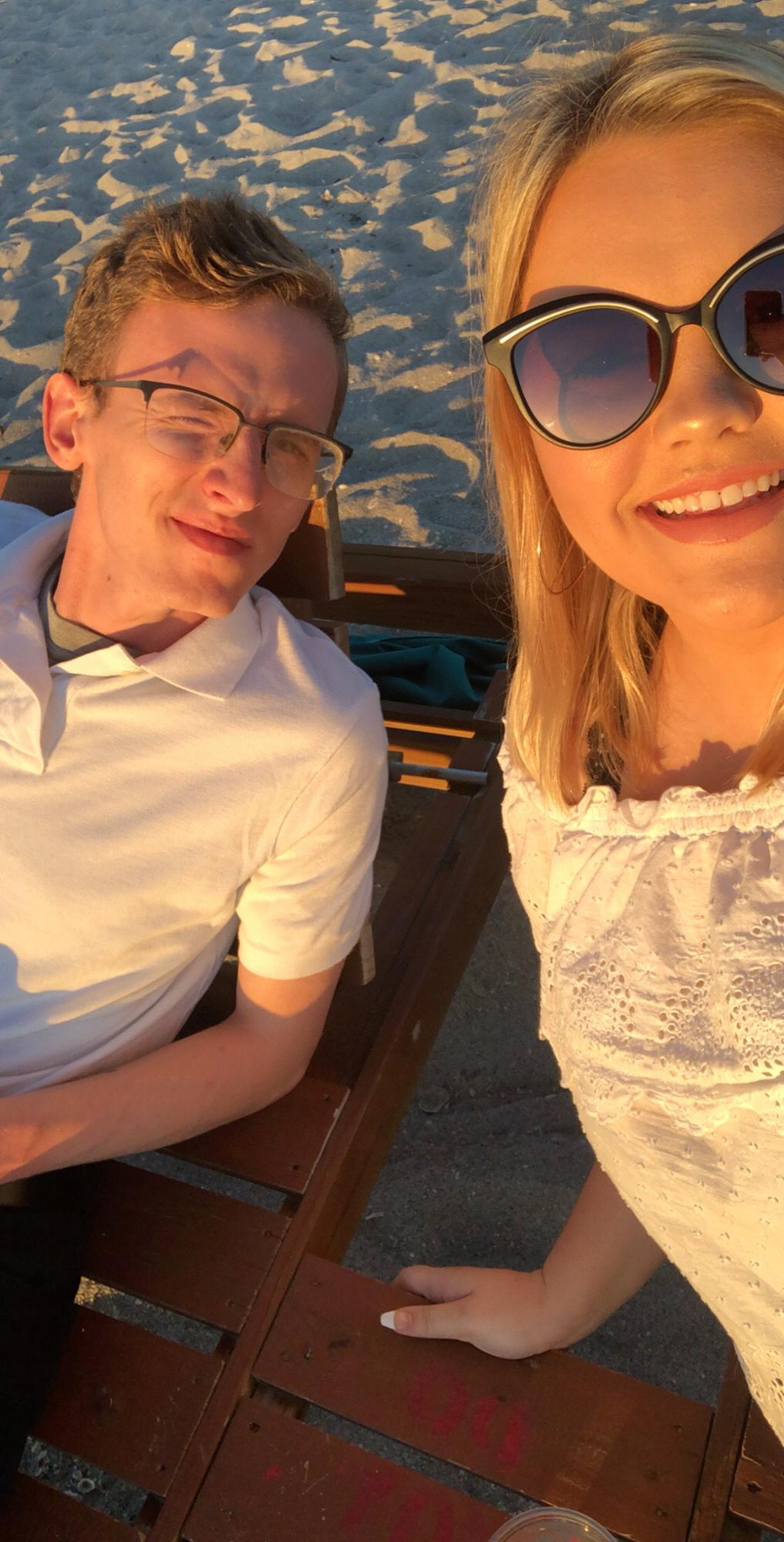 Holiday party on the beach