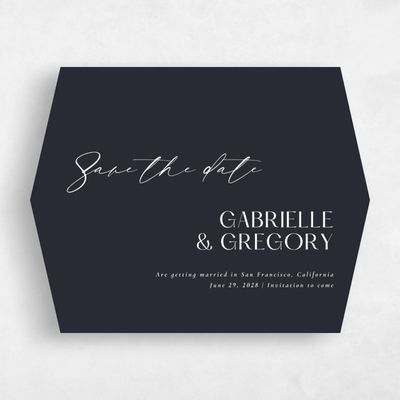 Black Diamond Wedding Save the Date - Sundell Landscape