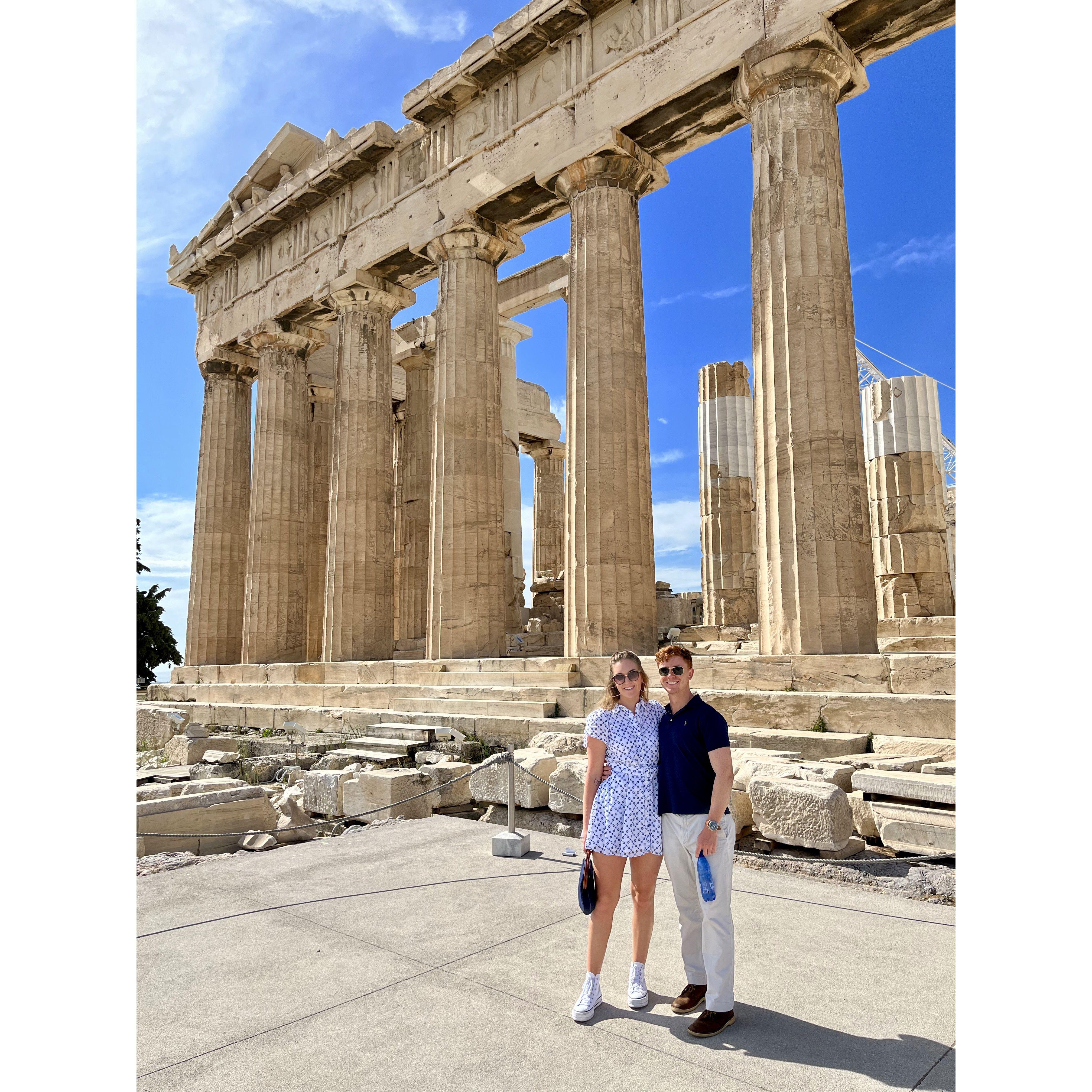 Greece was our first adventure together. We visited Athens and Santorini.