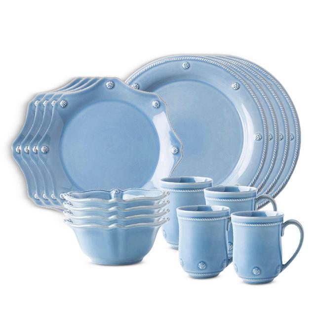 Juliska Berry & Thread 16 Piece Dinnerware Set, Service for 4