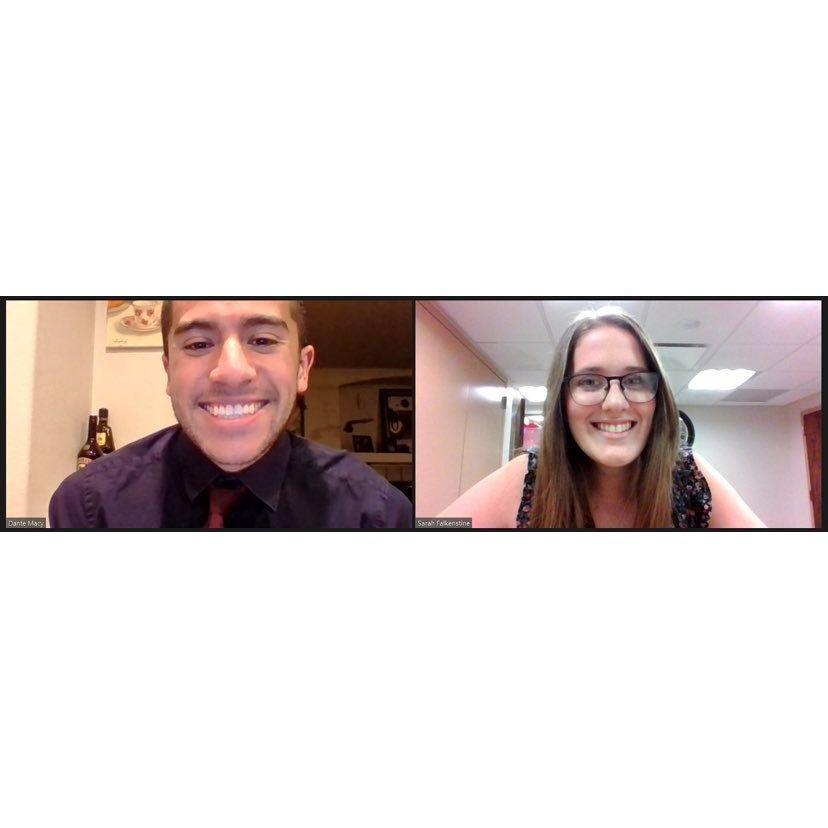 Celebrating our one year anniversary over Zoom