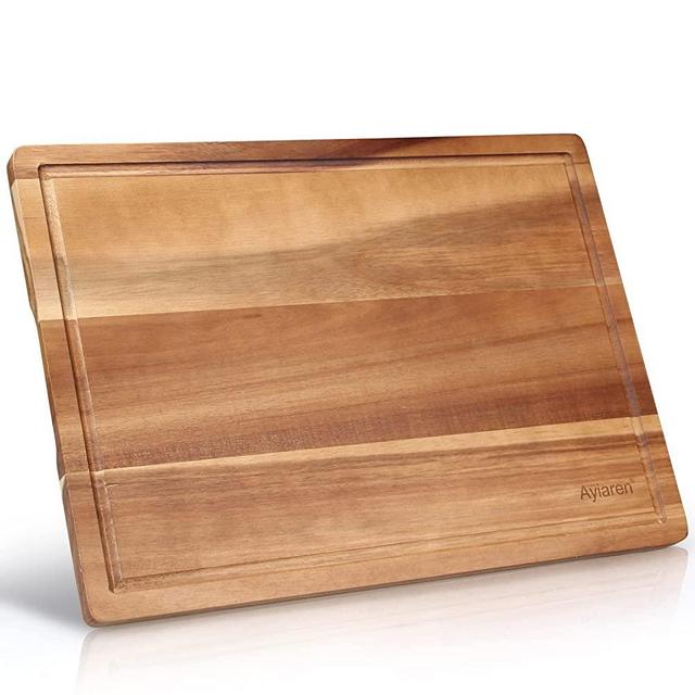 Handmade Acacia Wood Cutting Board Kitchen Fruit Rectangle Wooden Charcuterie Board Meats Cheese Boards Platter Butcher Block Serving Board Chopping Block Small Carving Cutting Boards