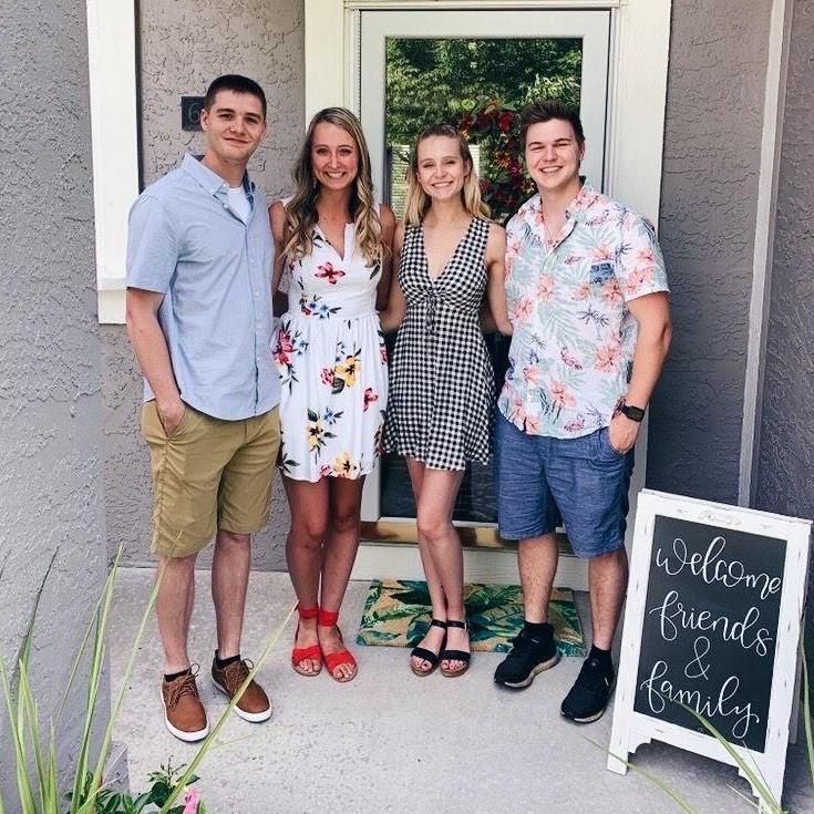 Attending the engagement party of our friends, Ben and Emily