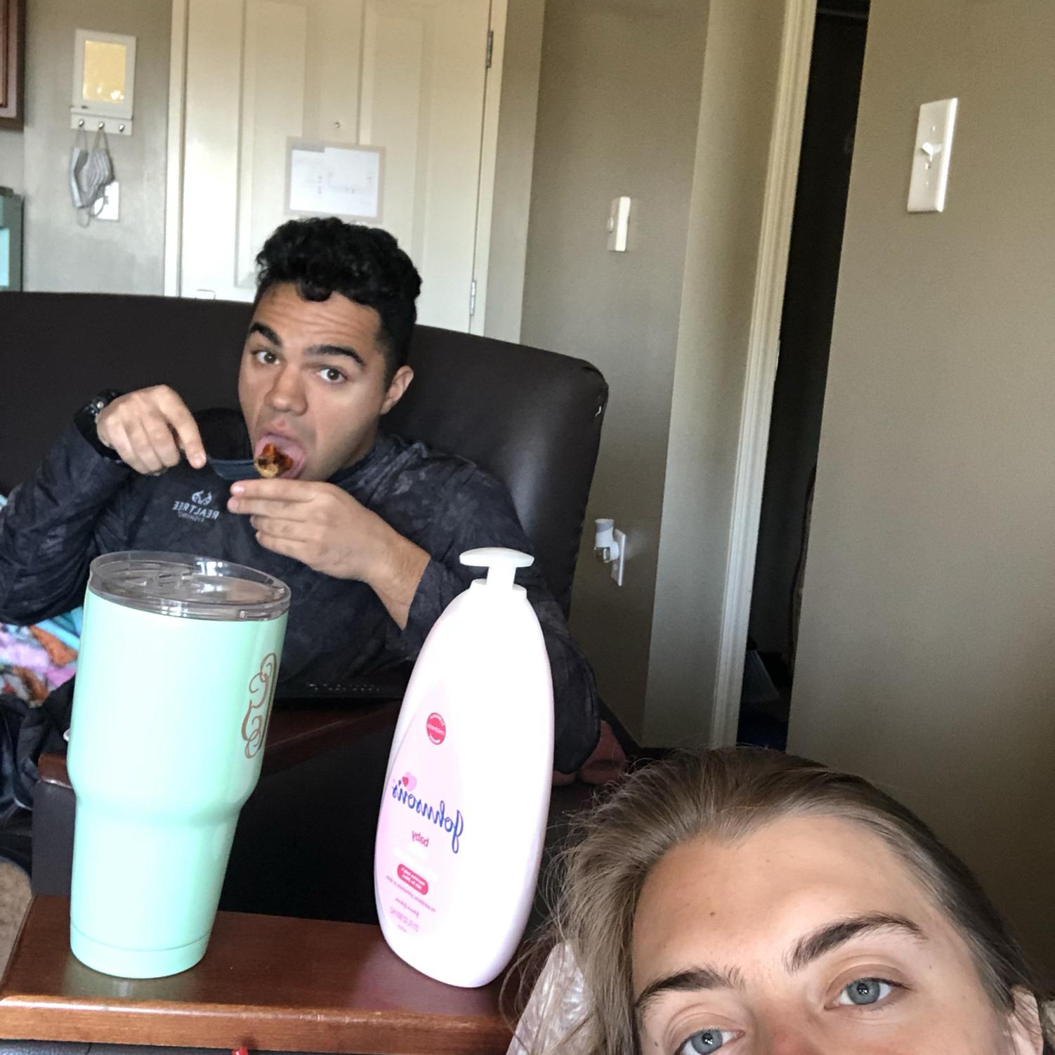 Jules sick in the dorms, Brandon to the rescue