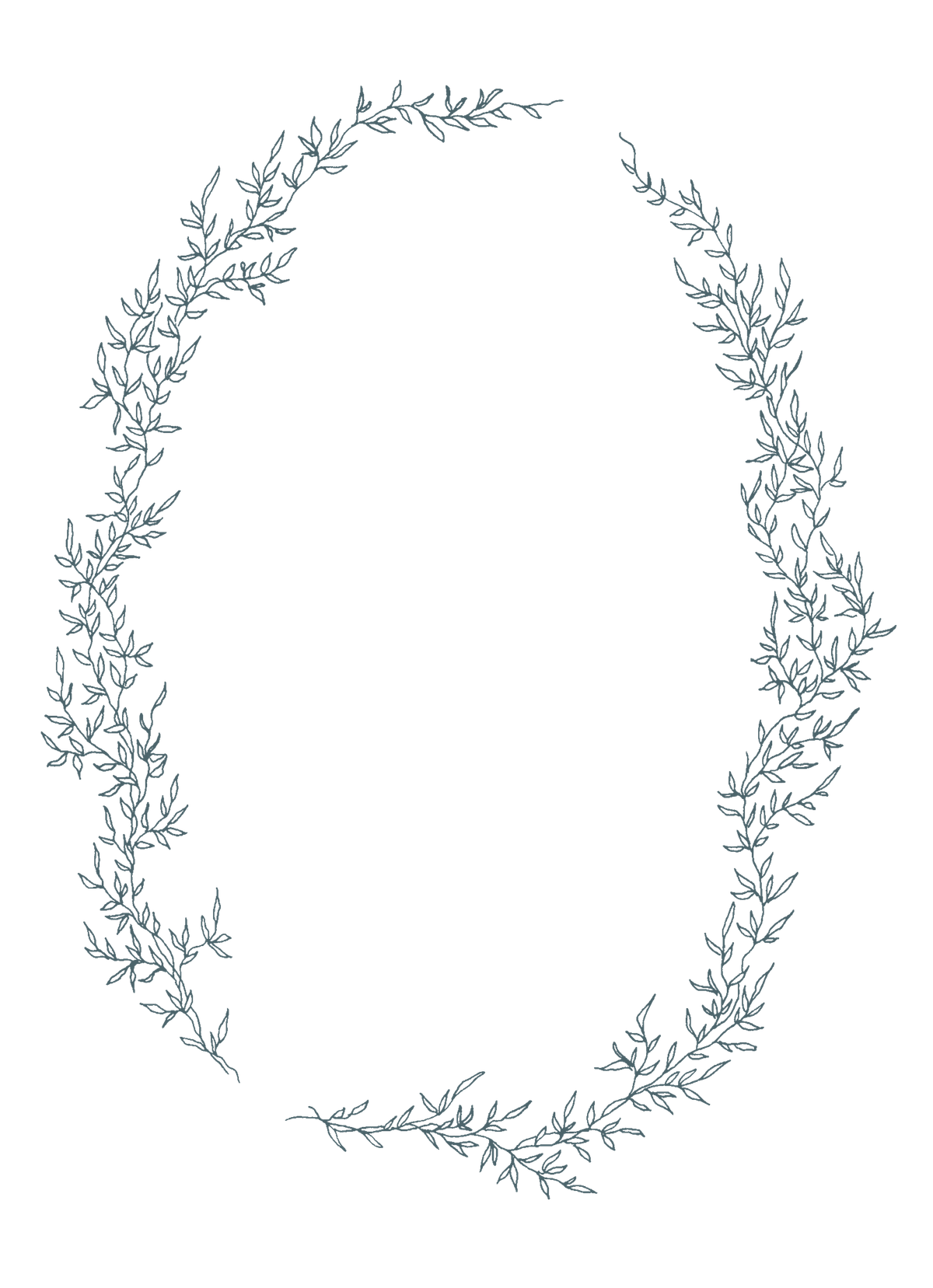 Rhys Portrait | Deep Blue Spruce | Zola Wedding Invitations