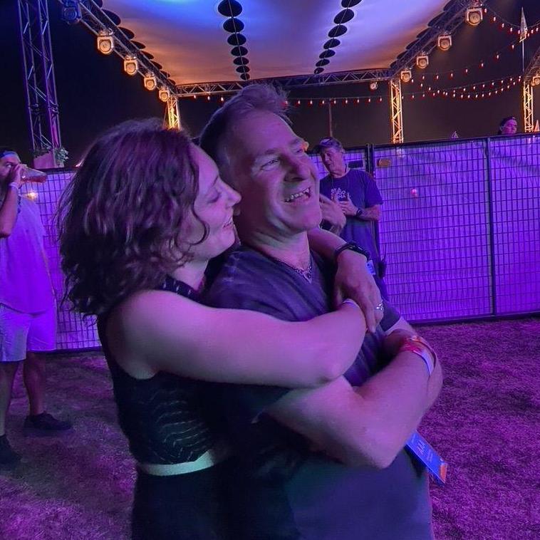 One of many nights on the road together. July 2023