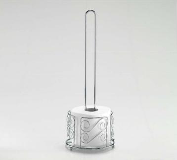 Chrome Swirl Toilet Paper Holder
