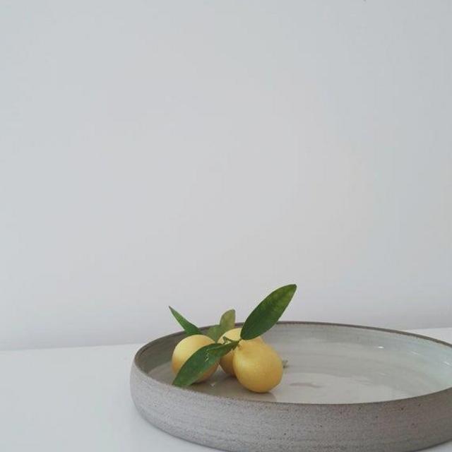 Handmade Pottery Flat Serving Dish, Ceramic Tray, Pottery Dinnerware, White Serving Tray, Dinner Serving Plate