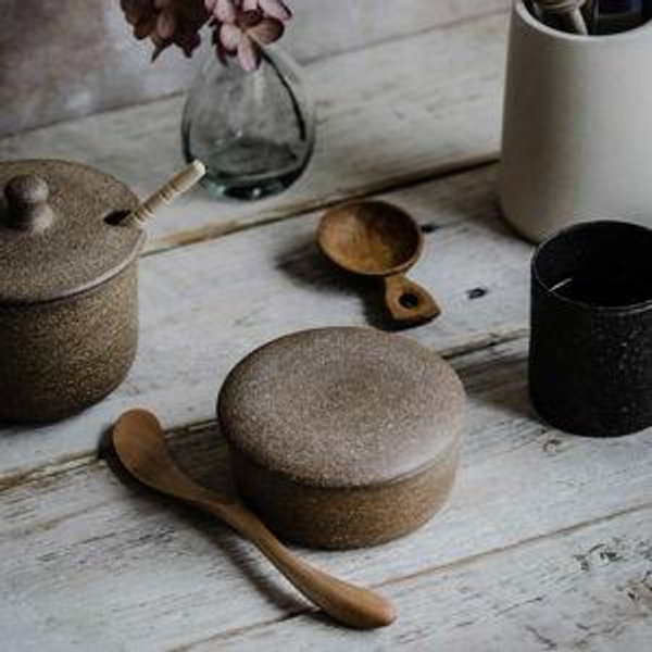 Rustic Ceramic Butter Keeper