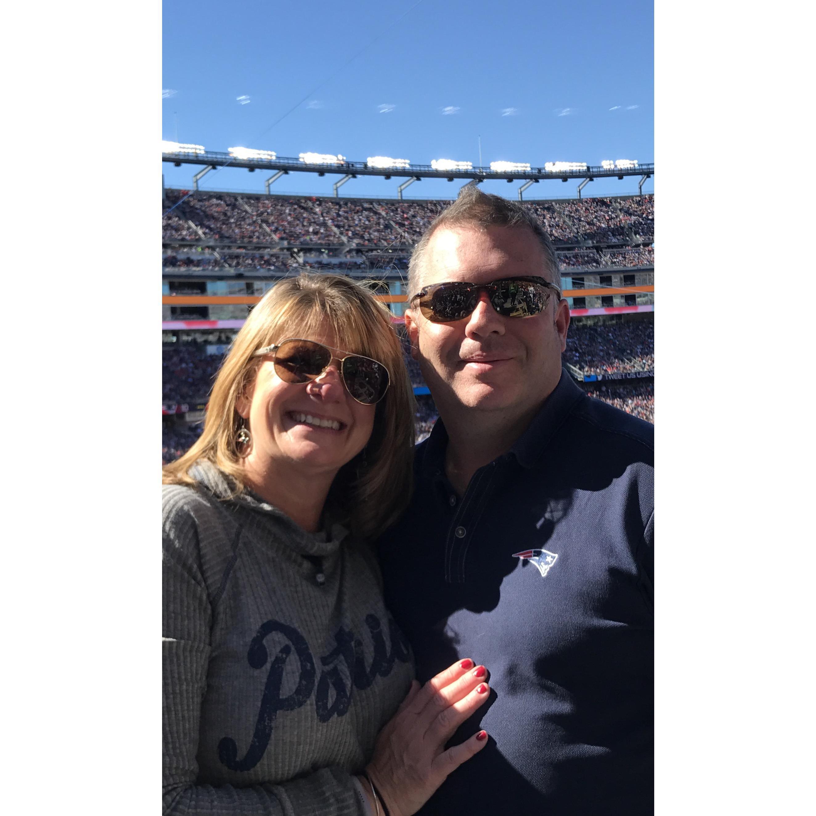 NE Patriots vs Tennessee Titans in Tennessee - traveling to away games is one of our favorite things to do during football season