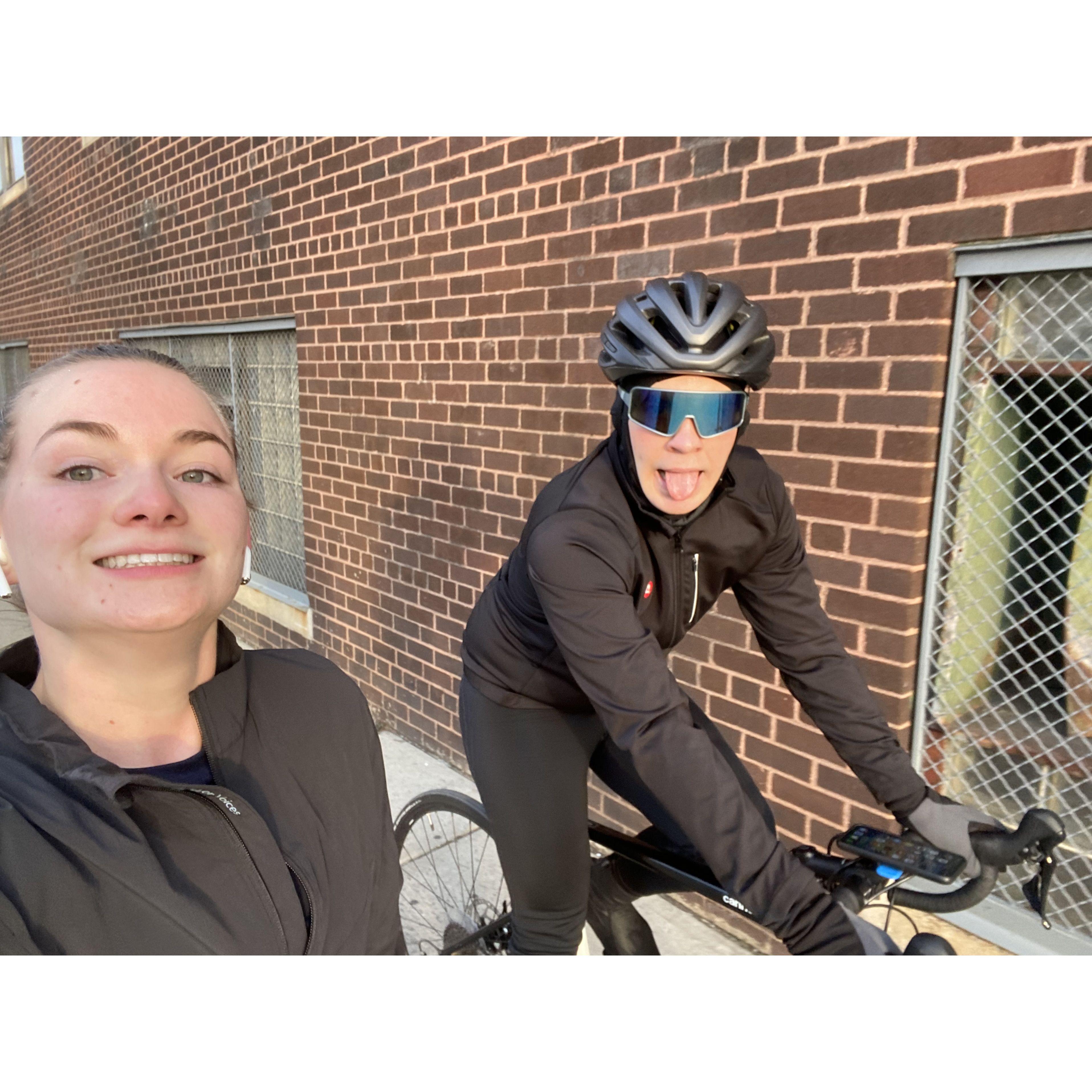 Always running or cycling on the West Side Highway