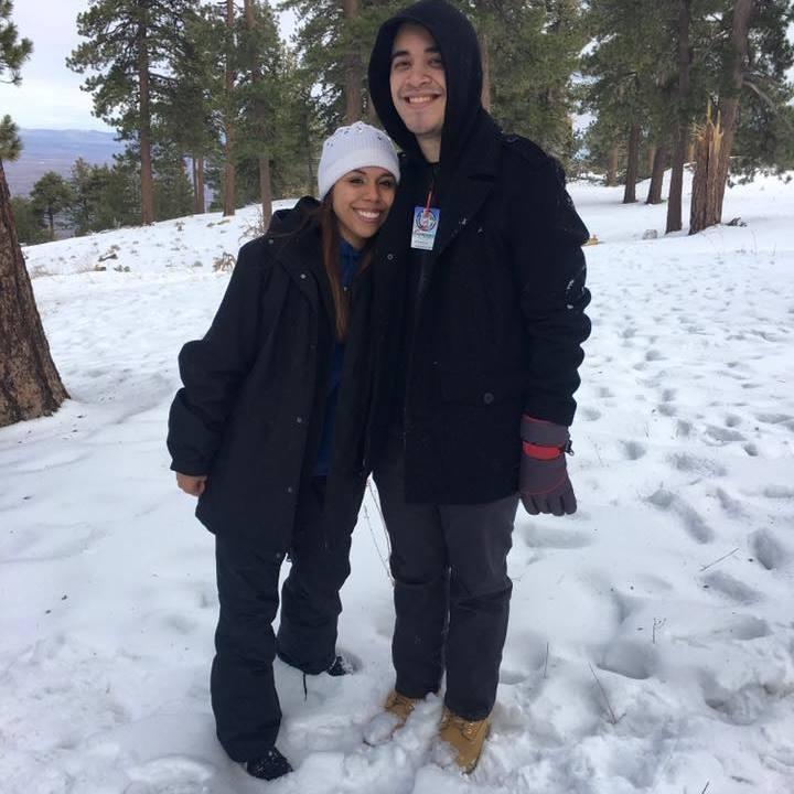 Our first trip to the snow (2017).