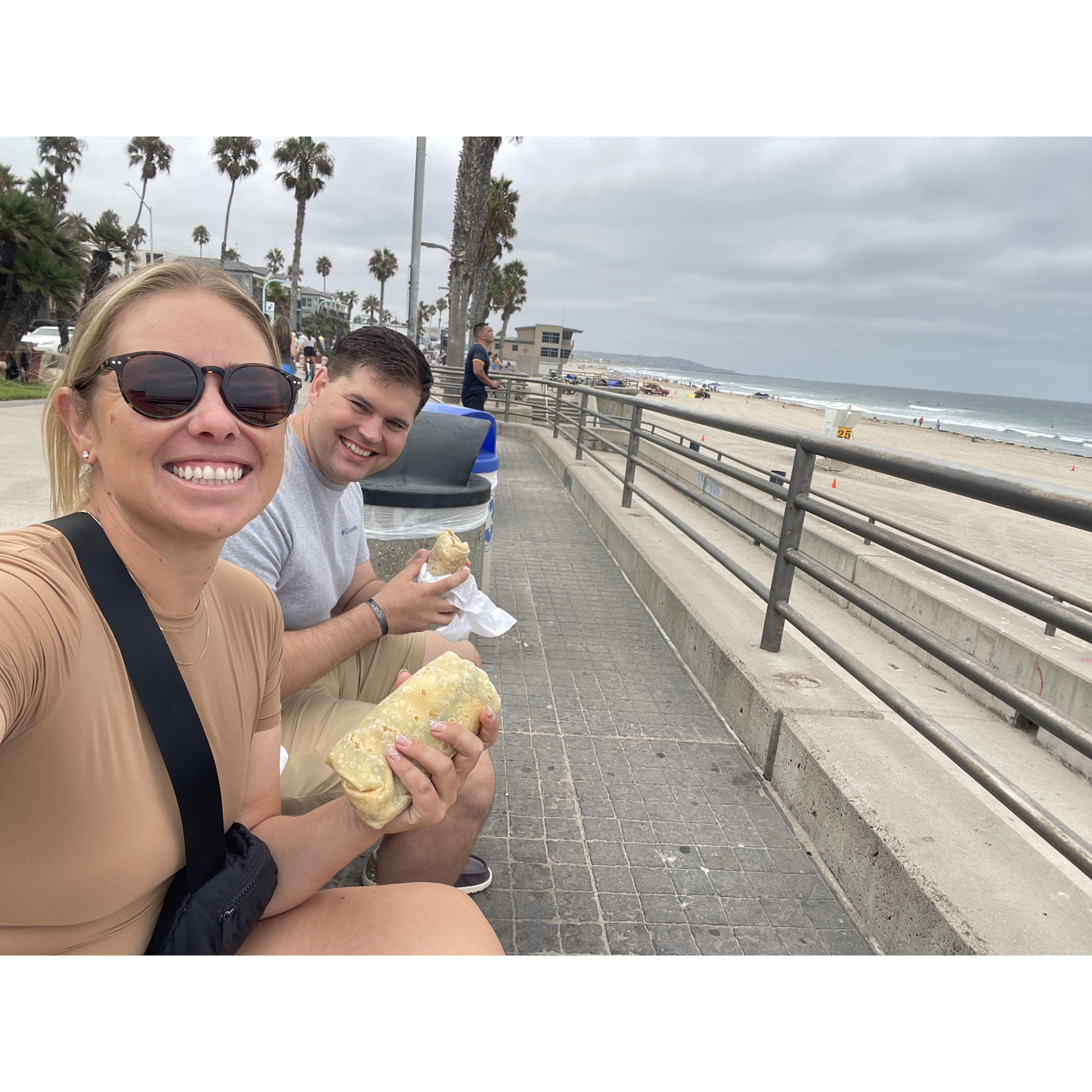 First San Diego burrito in Pacific Beach