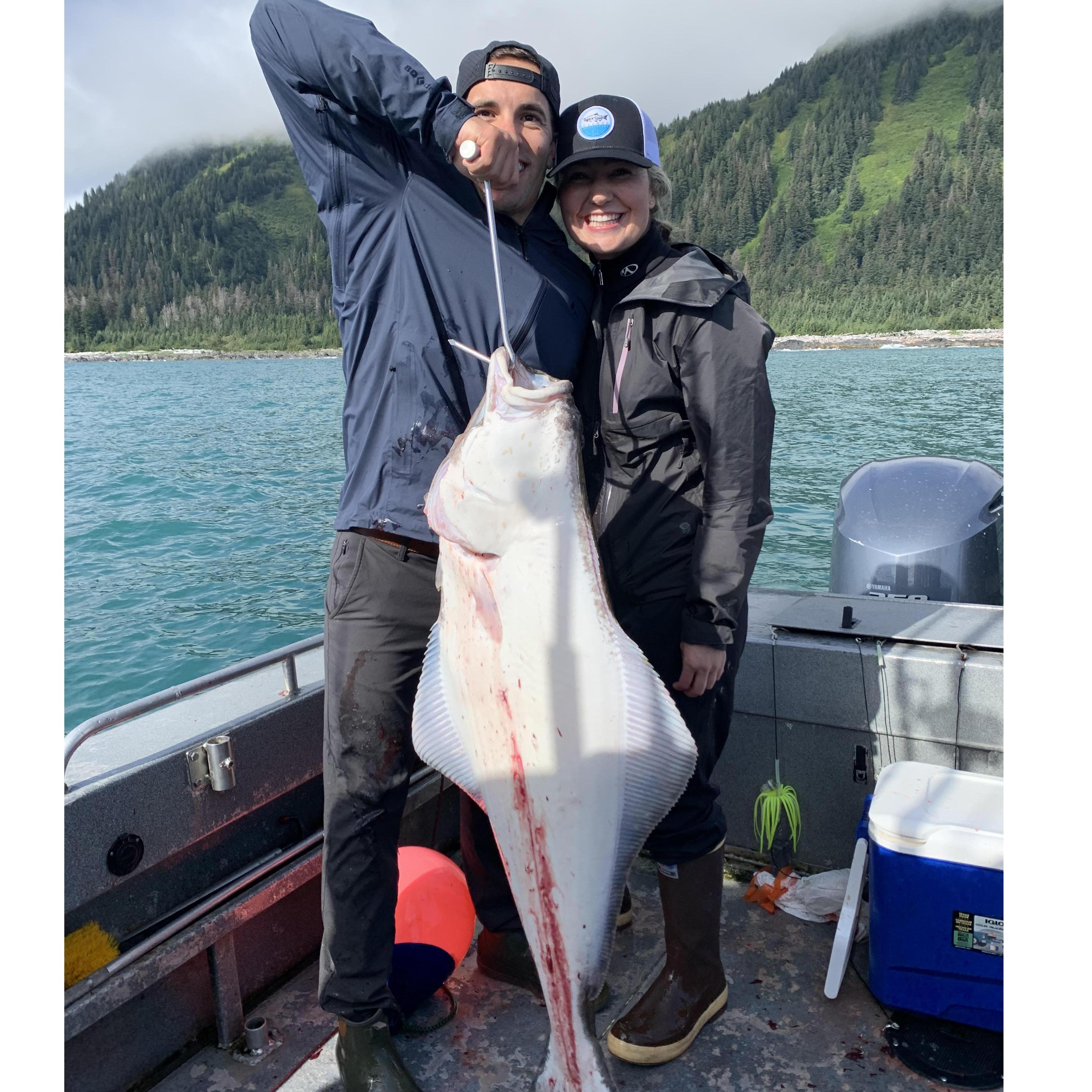 First fish Claire caught in Alaska