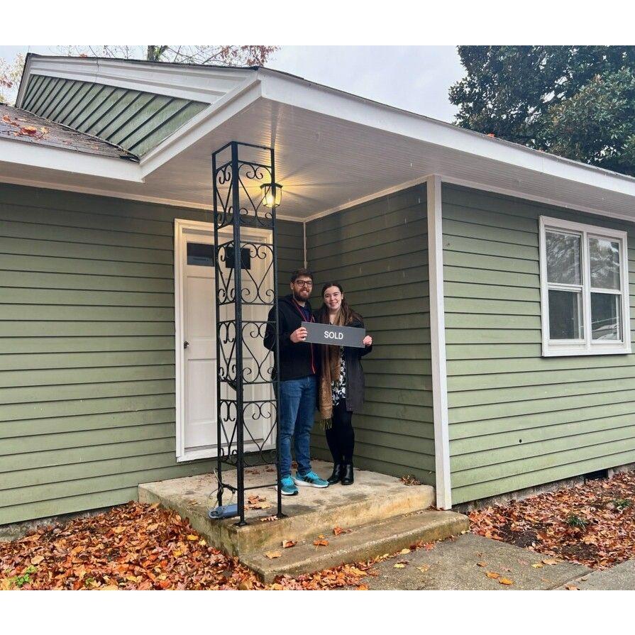 The day we bought our first house!
