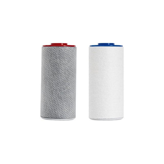Weddell Duo Shower Filter Replacement Cartridges Full Set - NSF Certified Shower Filter, Removes Chlorine, PFAS, & Particulates, Clinically Tested For Healthier Skin & Hair (1+1)