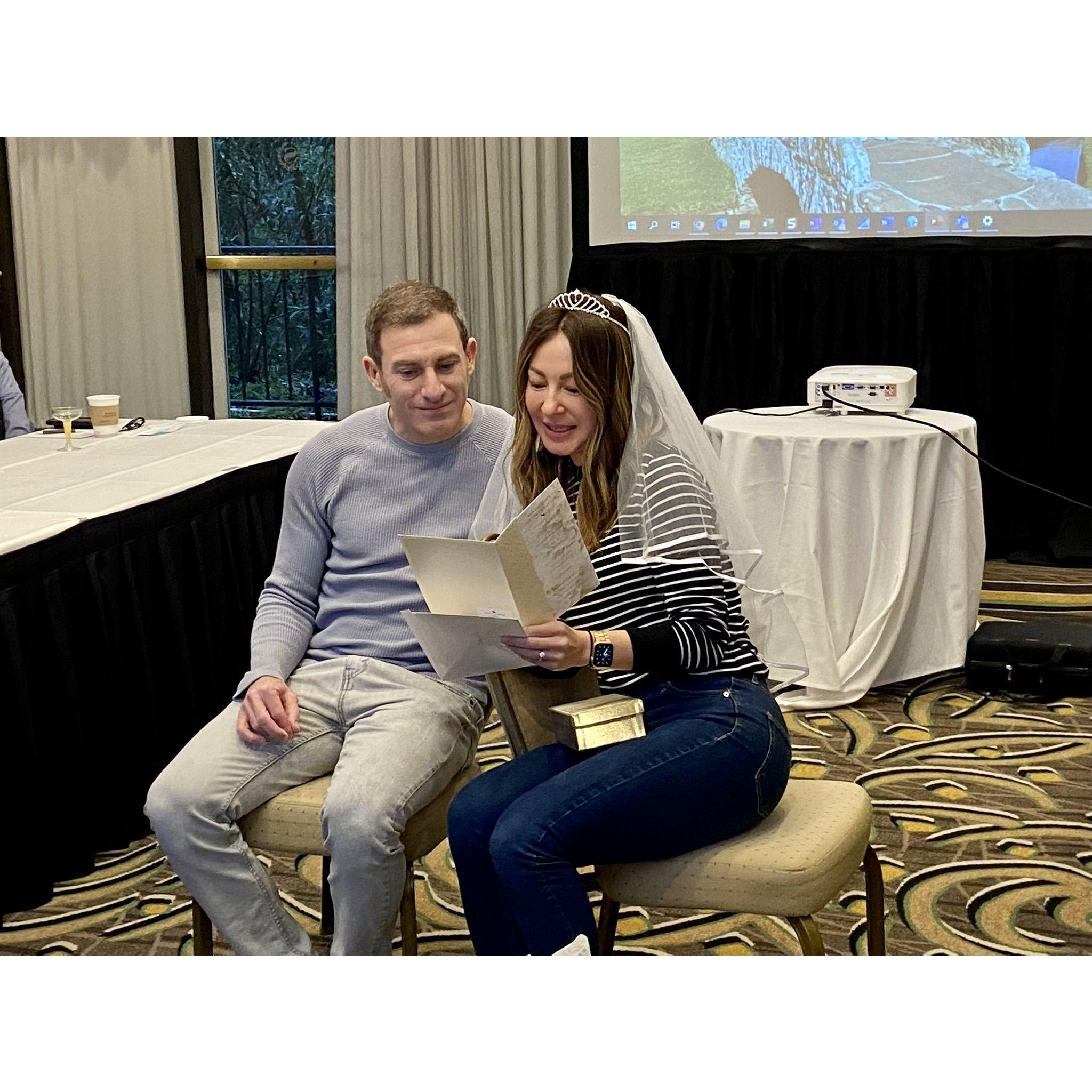 A bridal shower was thrown for Florence and Colin at Florence's work event - thank you Lisa and Jamie!
