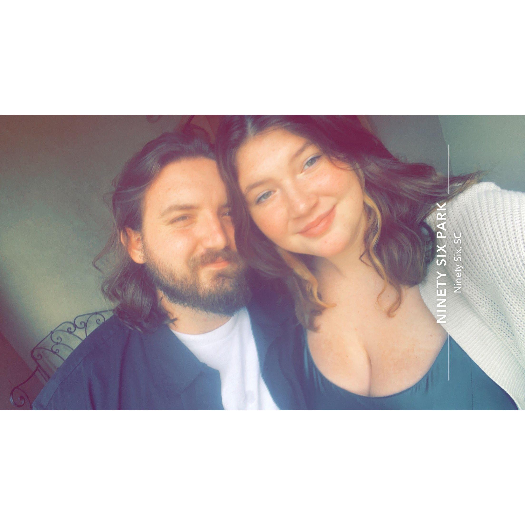 Lunch after engagement photo shoot!