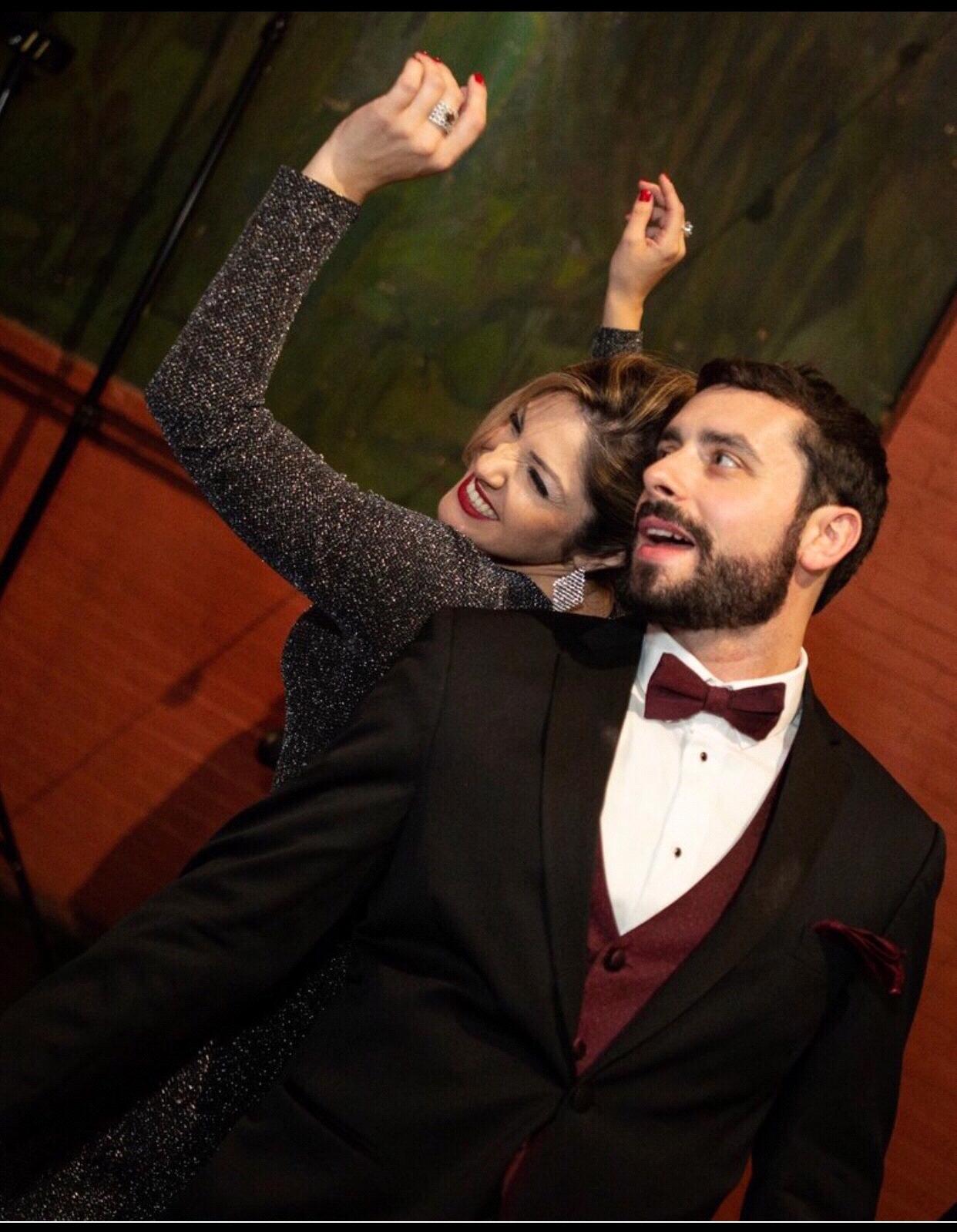 On the dance floor during one of our brothers wedding