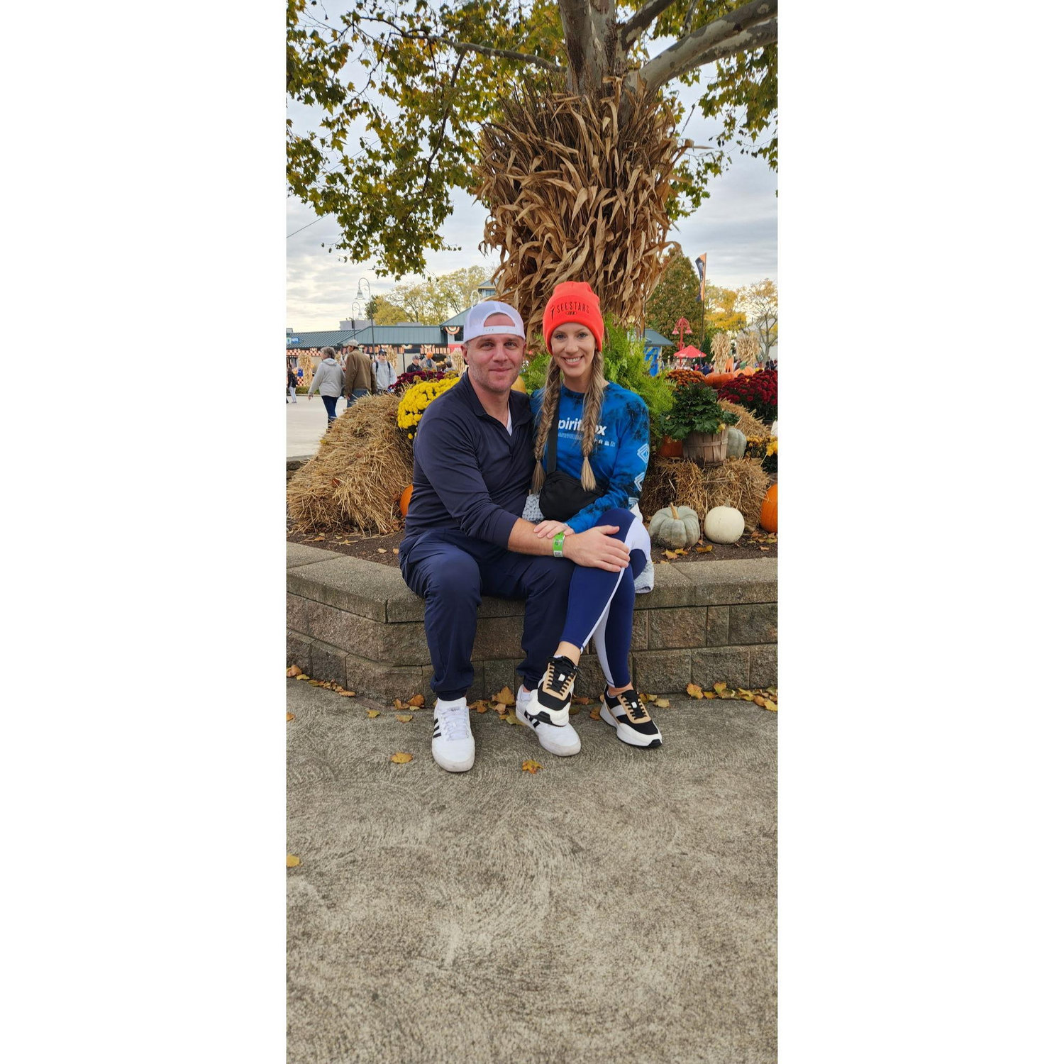 Julia and Brian at Cedar Point for Halloween