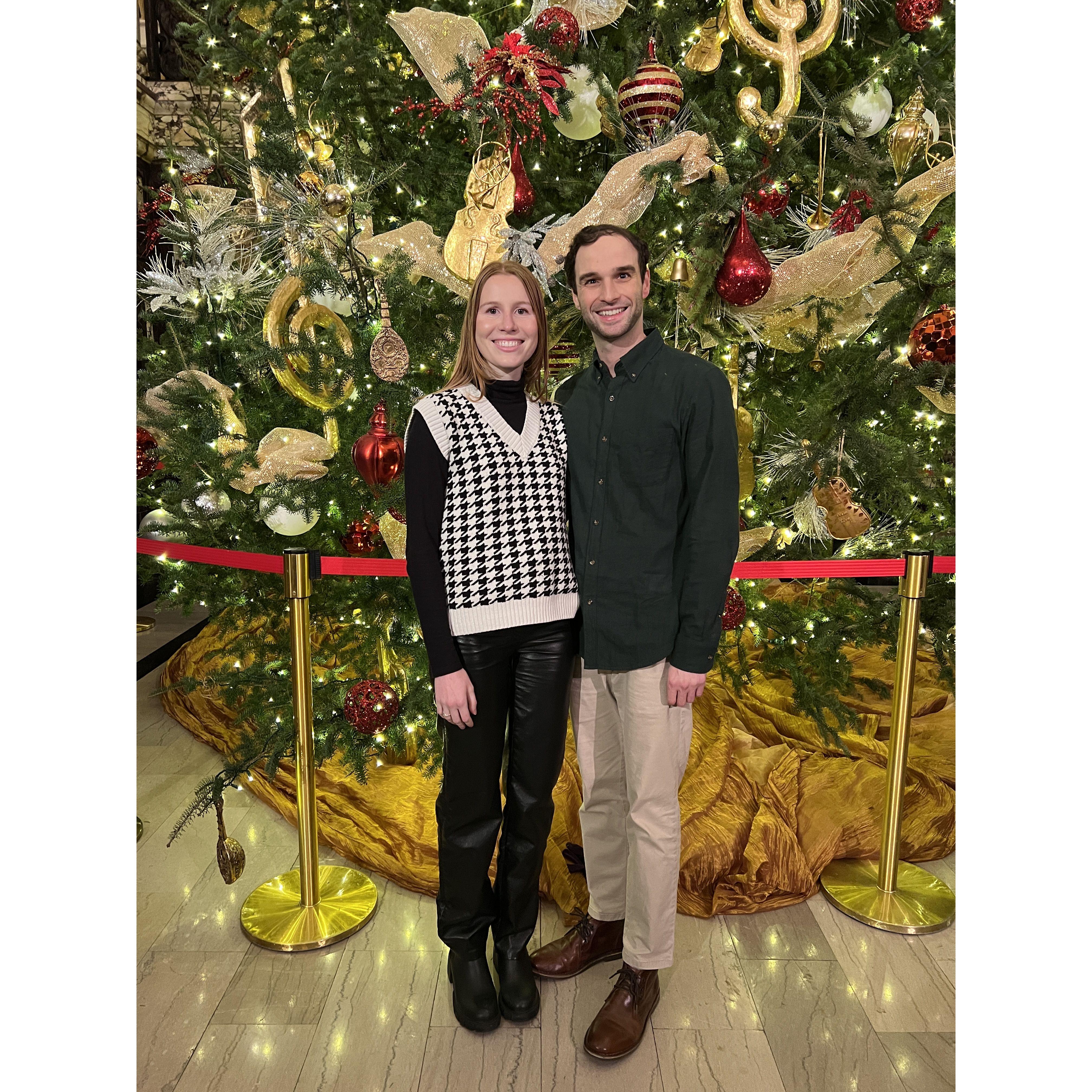 December 15th, 2023: Chris and I in front of the iconic Heinz Hall Christmas Tree before the Holiday Pops show!