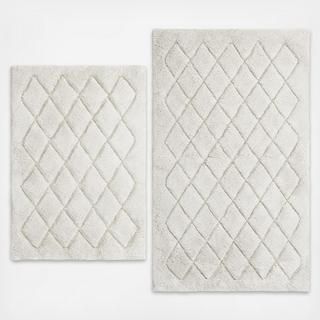 Marquis Diamond 2-Piece Bath Rug Set