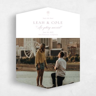 White Diamond Wedding Save the Date - Océan Photo