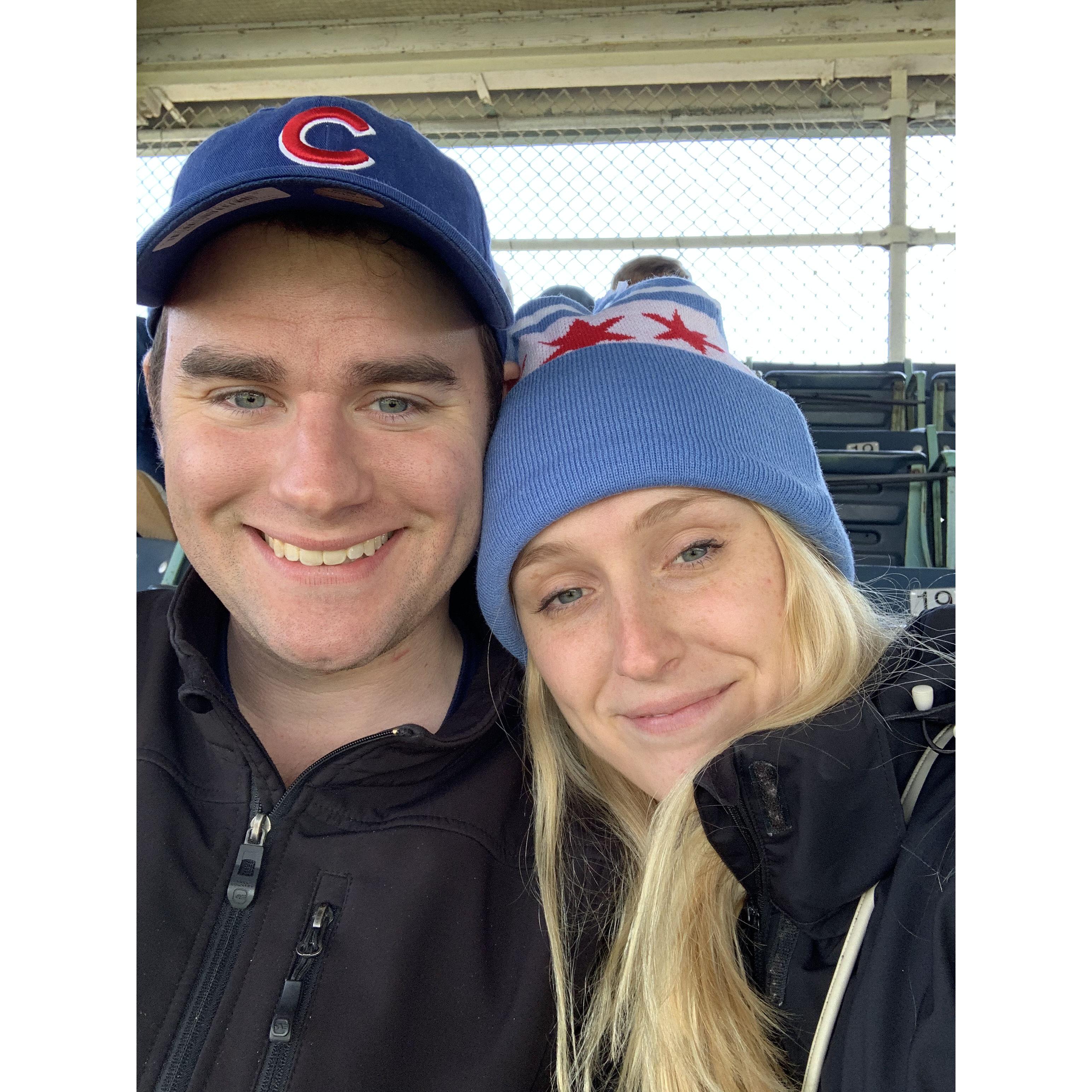 Madli convincing Chris to become a Cubs fan circa 2020...