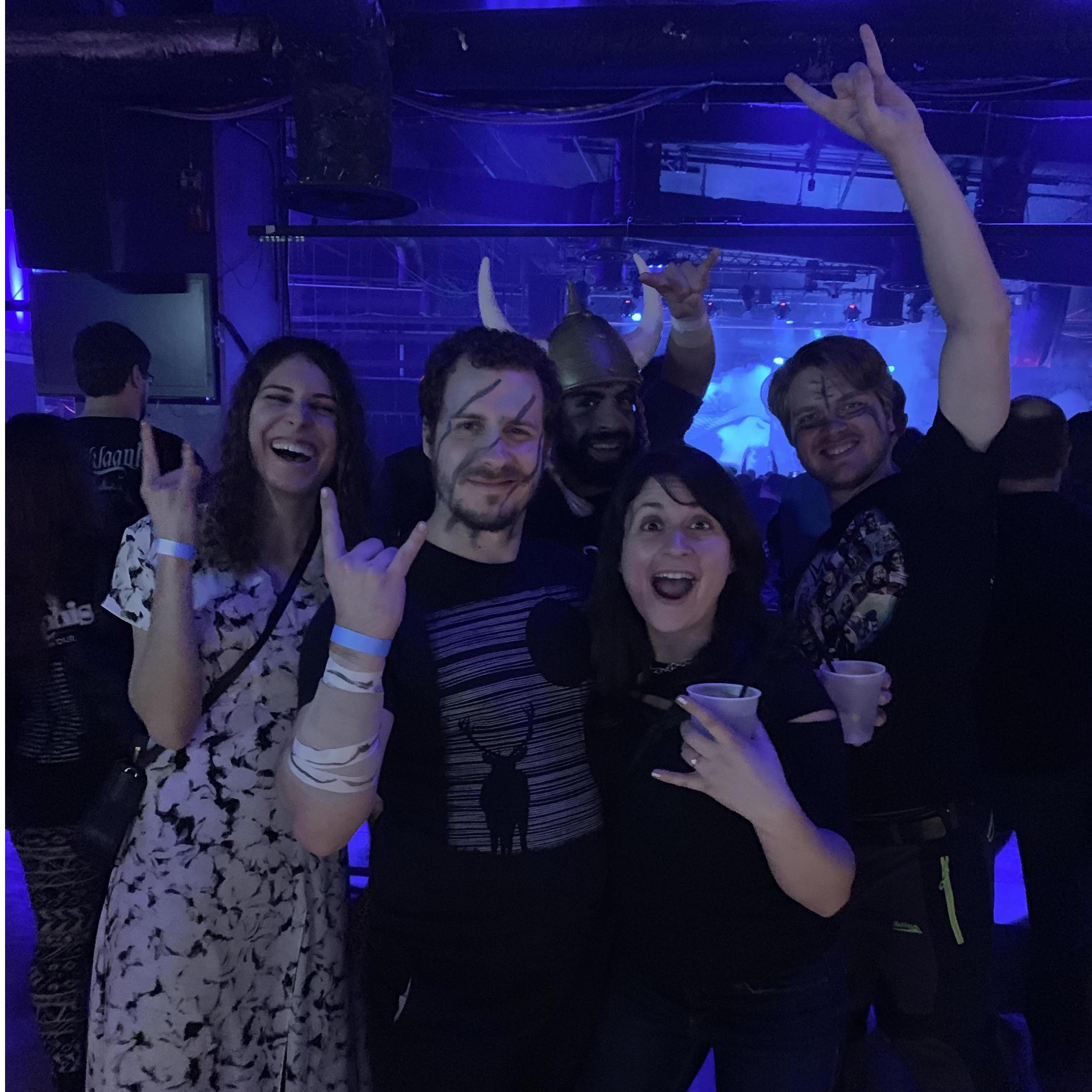This was the night our friends Mike and Jen had just become engaged and we were able to celebrate with some Heavy Metal in Baltimore together!