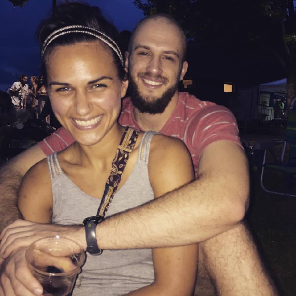 Celebrating Connor's match at Emory at the Head and the Heart concert at the Pavilion in Charlottesville, VA, June 2017.
