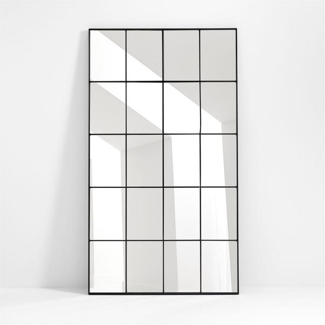 Bridget Classic Rectangular Floor Window Pane Mirror