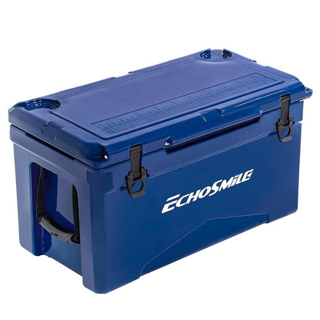 EchoSmile 25/30/35/40/75 Quart Rotomolded Cooler, 5 Days Protale Ice Cooler, Ice Chest Suit for BBQ, Camping, Pincnic, and Other Outdoor Activities