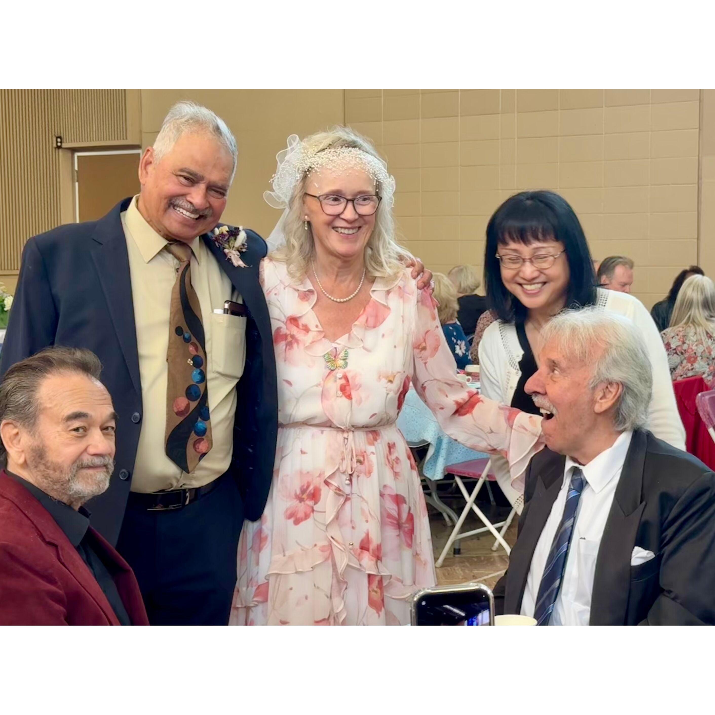 Leonard & Anita with musician friends Kaz (piano), Jean, Leonard R (clarinet)